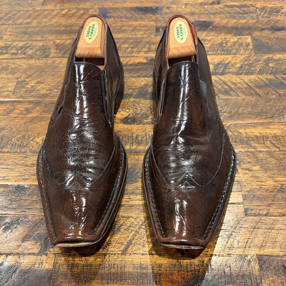 Aldo Dark Brown Leather Loafers